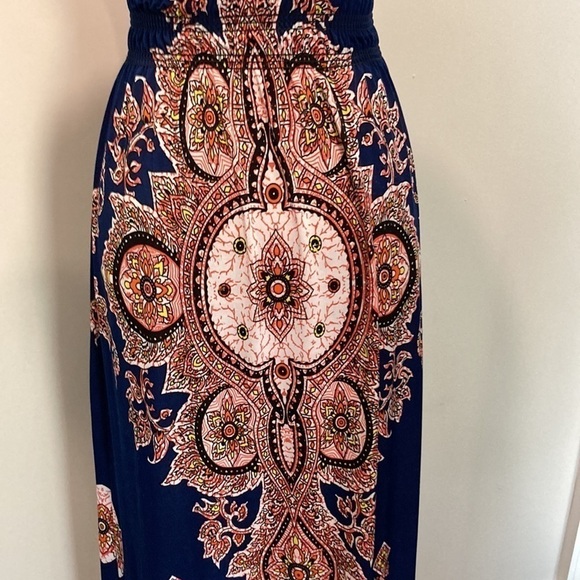 Blue Bohemian Maxi Dress - Picture 8 of 16